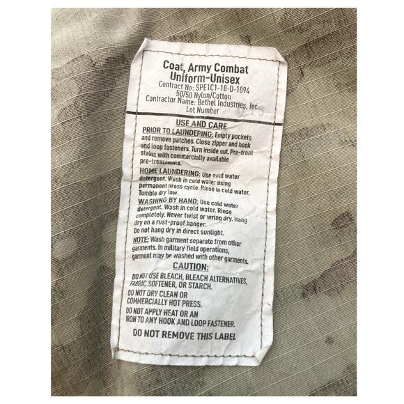 NATO Military Coat Medium Regular Camouflage Army Combat Uniform Jacket Zip Up - Picture 4 of 12